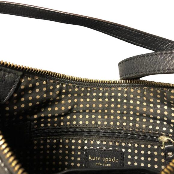 KATE Spade Black Leather Crossbody Bag Retro Classic - Picture 7 of 16